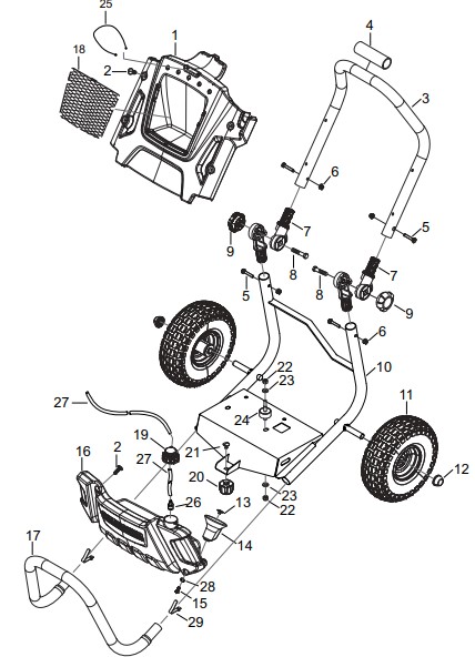 KARCHER G2600XH power washer repair parts & manual